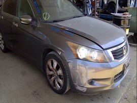 2008 HONDA ACCORD, GRAY, EX-L, 3.5L, AT,  A25128